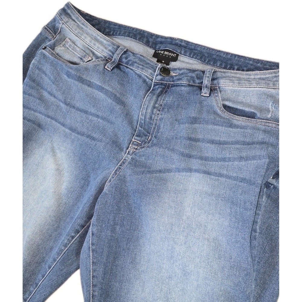 Lane Bryant Stretch Ankle Skinny Jeans Size 16 Distressed